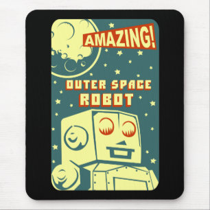 Mousepad Robô de espaço surpreendente