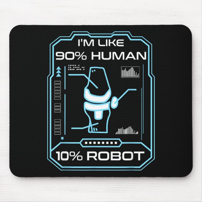 Mousepad Robô Humano Nova Cirurgia de Joelho Piada Joelho E (Frente)