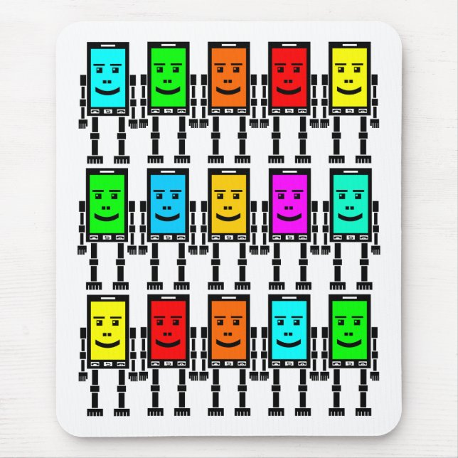 Mousepad Robo Phones (Frente)