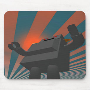 Mousepad Robot 4 do Estilo Retroativo