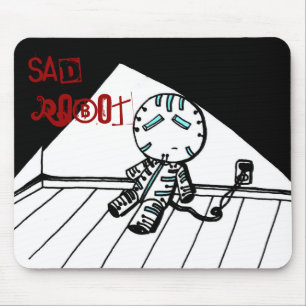 Mousepad Robot Triste