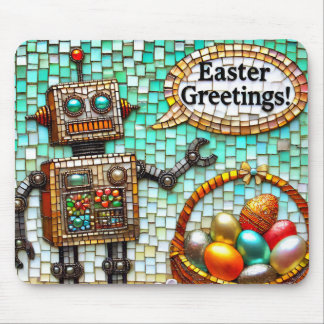 Mousepad ROBOT'S EASTER GREETINGS Eggs ~ 