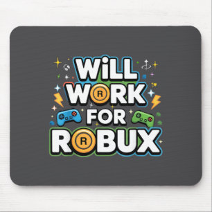 Mousepad Robux Funcionará Para Crianças Jovens Meninos Meni