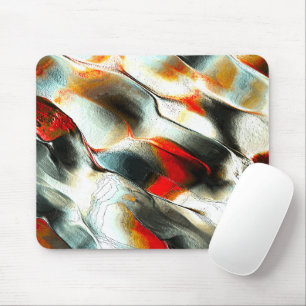 Mousepad Rocha de seda grosseira sobre lenhador queimado, i
