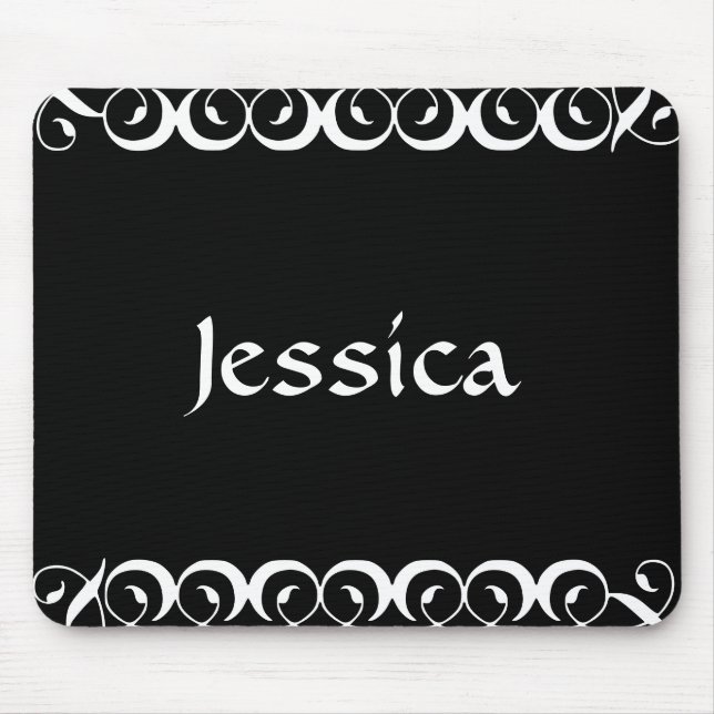 Mousepad Rocha Floral Decorativa Com Personalização Inicial (Frente)