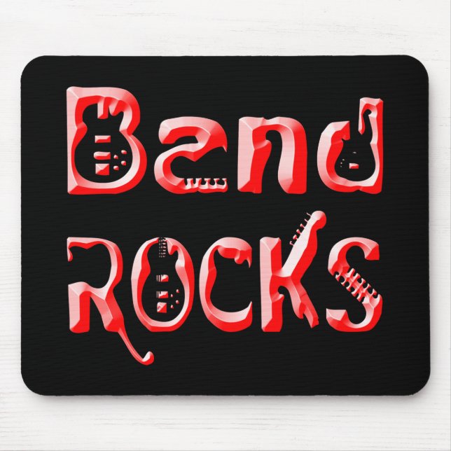 Mousepad Rochas de banda (Frente)