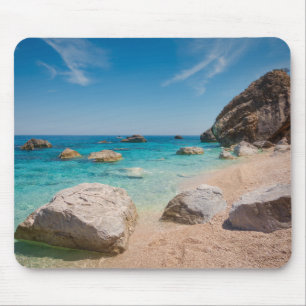 Mousepad Rochas na praia de Cala Mariolu na Sardenha, Itáli