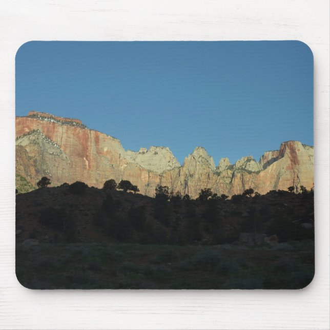 Mousepad Rochas Vermelhas da Manhã no Parque Nacional do Zi (Frente)