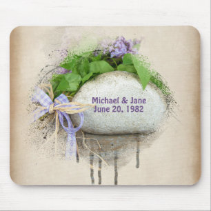 Mousepad rock and lilacs de aniversário de casamento