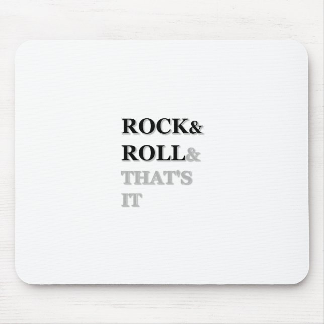 Mousepad Rock and Roll E é isso (Frente)