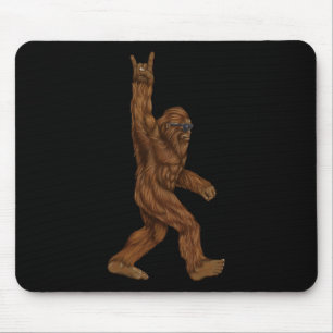 Mousepad Rock On Bigfoot Sasquatch Adora Rock And Roll Sung