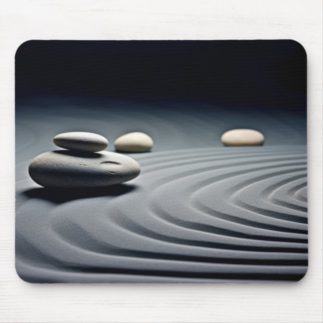 Mousepad Rock Pebble Water Tranquil Pacífico (Frente)
