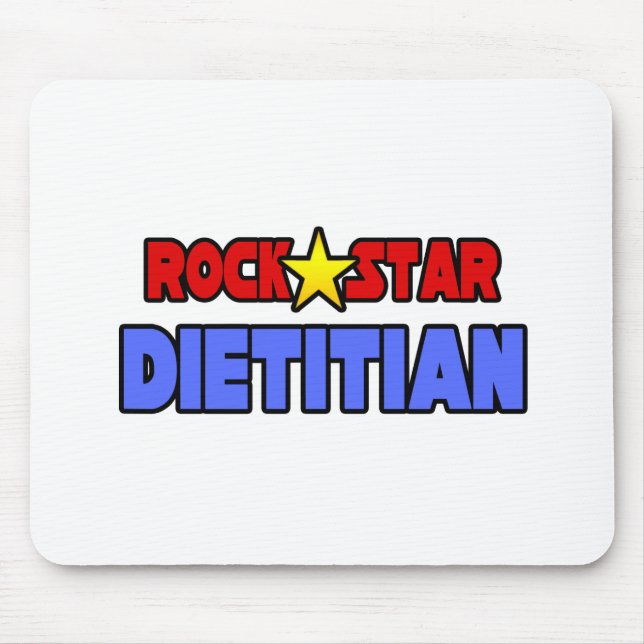 Mousepad Rock Star Dietitian (Frente)