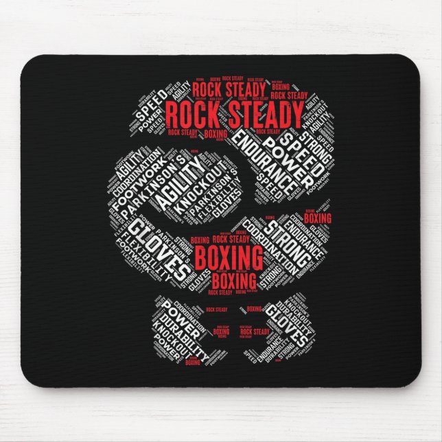 Mousepad Rock Steady Boxing Glove Parkinsons (Frente)