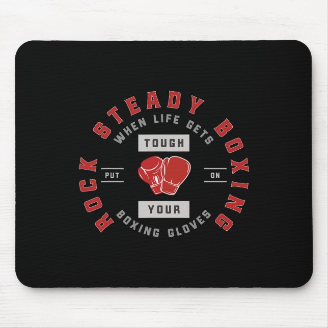 Mousepad Rock Steady Boxing Parkinson's quando a vida é toc (Frente)