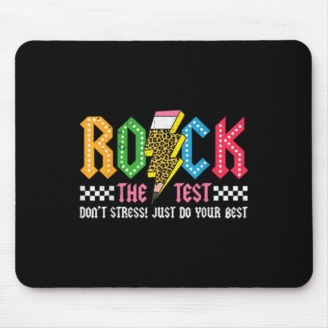Mousepad Rock The Test Day Dont Stress Abcd Alphabe (Frente)