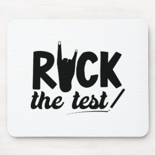 Mousepad Rock The Test Day Exam For Teacher Student