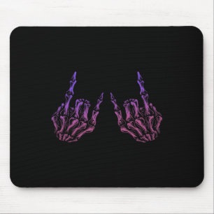 Mousepad Rocker Hand Sinal Skeleton Retro Halloween Men