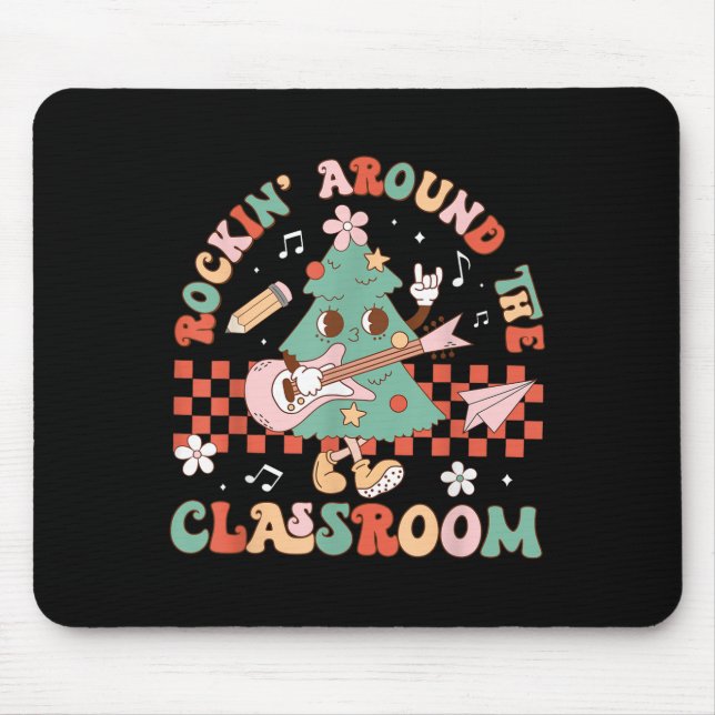 Mousepad Rockin' Em Torno Da Professora Christma (Frente)