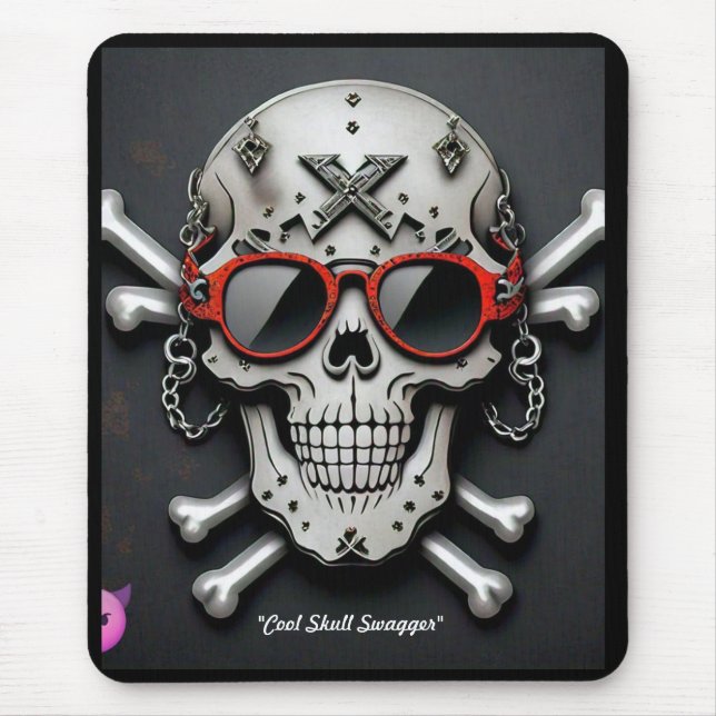 Mousepad "Rockstar Skull Coolness" (Frente)
