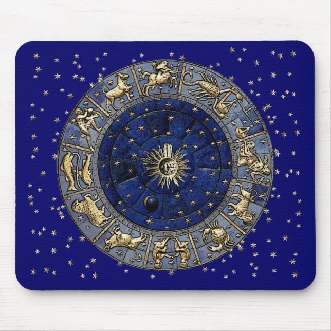 Mousepad Roda do zodíaco (Frente)