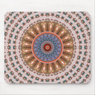 Mousepad Roda Mandala Marrom...