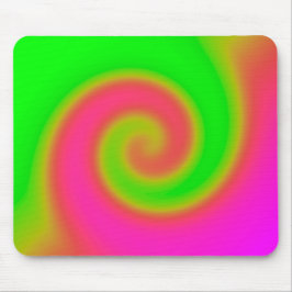 Mousepad Roda Verde Rosa