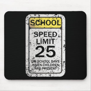 Mousepad Rodovia Sinais Engraçados De Tráfego No Halloween 