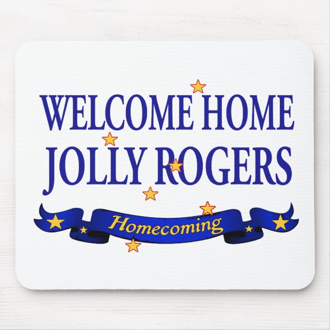 Mousepad Rogers alegre Home bem-vindo (Frente)