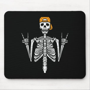 Mousepad Roker Skeleton Boné Skater Legal Halloween Punk Ro