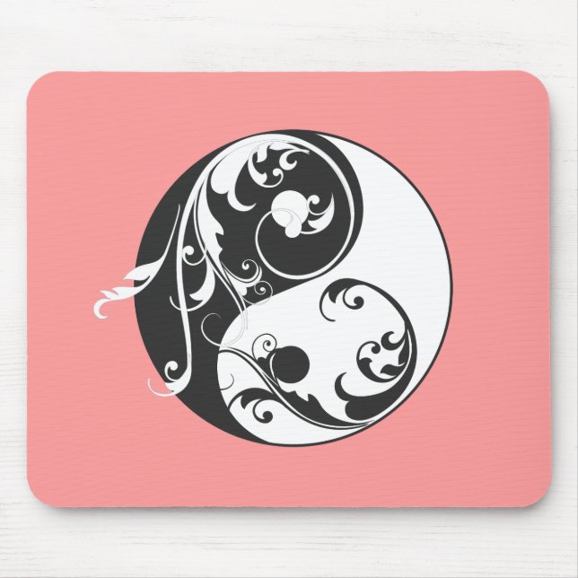 Mousepad Rolando Yin & Yang (preto) (Frente)