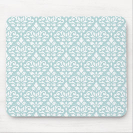Mousepad Rolar Damasco Rpt Ptn Branco em Duck Egg Blue (B)