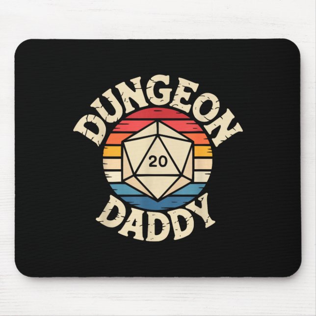 Mousepad Role Playing Gamer Dad Rpg Master Tabletop Funny R (Frente)