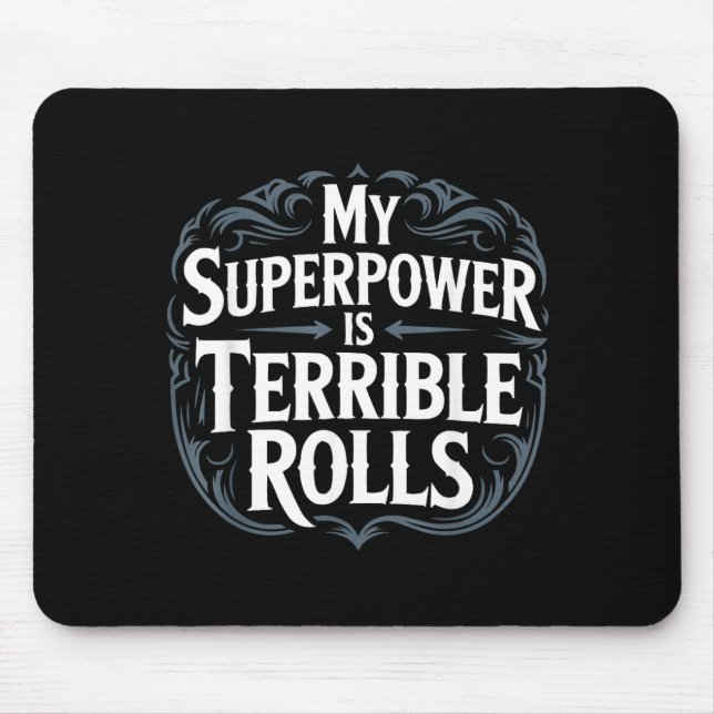 Mousepad Role Playing Gamer Rpg Master D20 Tabletop Funny R (Frente)