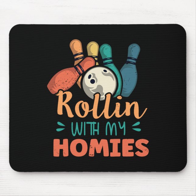 Mousepad Rollin com minha Boliche 2 (Frente)