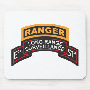 Mousepad Rolo da infantaria LRS de E Co 51st, aba da guarda