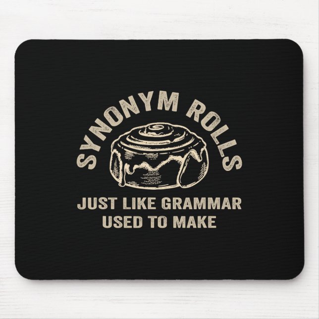 Mousepad Rolos de Canela de Brincadeira Sinônimo Piada Gram (Frente)