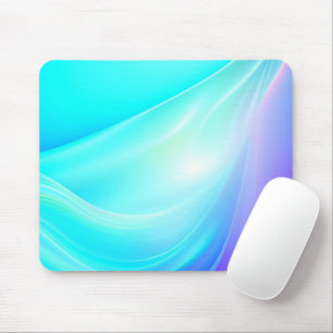 Mousepad Rolos de cetim sedoso de arte de IA abstrata roxa