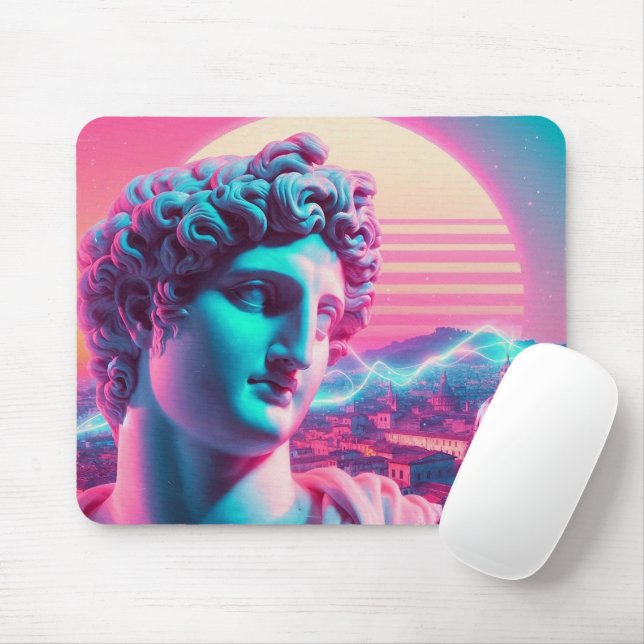 Mousepad Rome | Ethereal Dreamy Urban Vaporwave Retrowave (Com mouse)