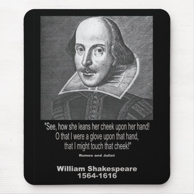 Mousepad ~ Romeo e Juliet das citações de Shakespeare (Frente)
