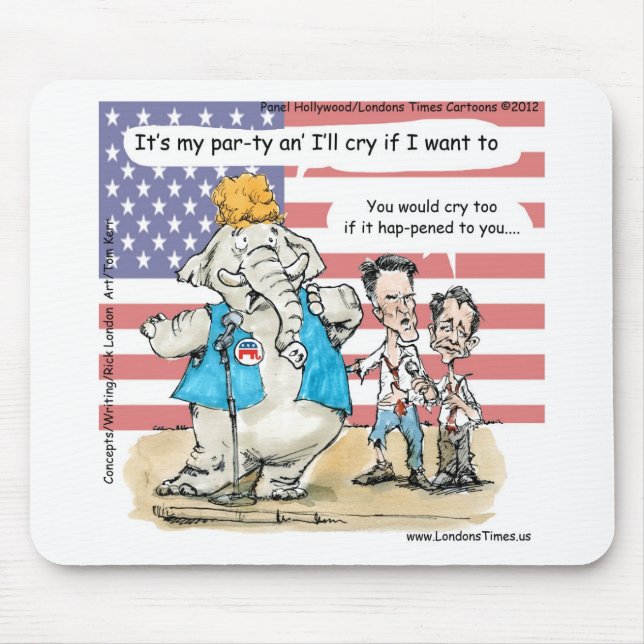 Mousepad Romney & Ryan É Minha Festa Presentes e Cartões Di (Frente)