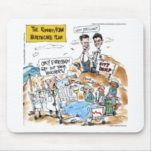 Mousepad Romney/Ryan Health Care Funny Gifts & Tees