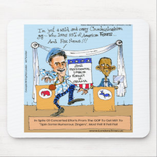 Mousepad Romney Tenta Zingers em Obama Presentes e Cartões