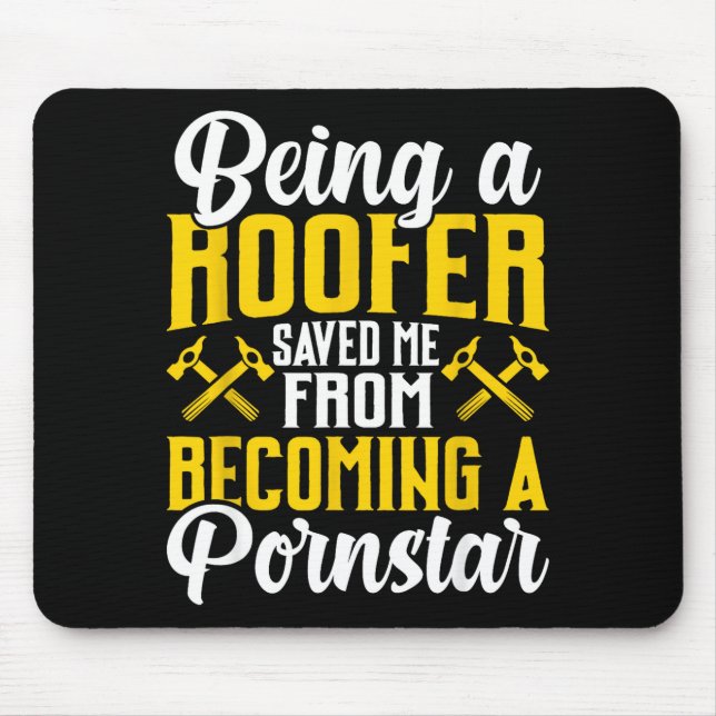 Mousepad Roofer Funny Roofing Tee For Coworker Novelty  (Frente)