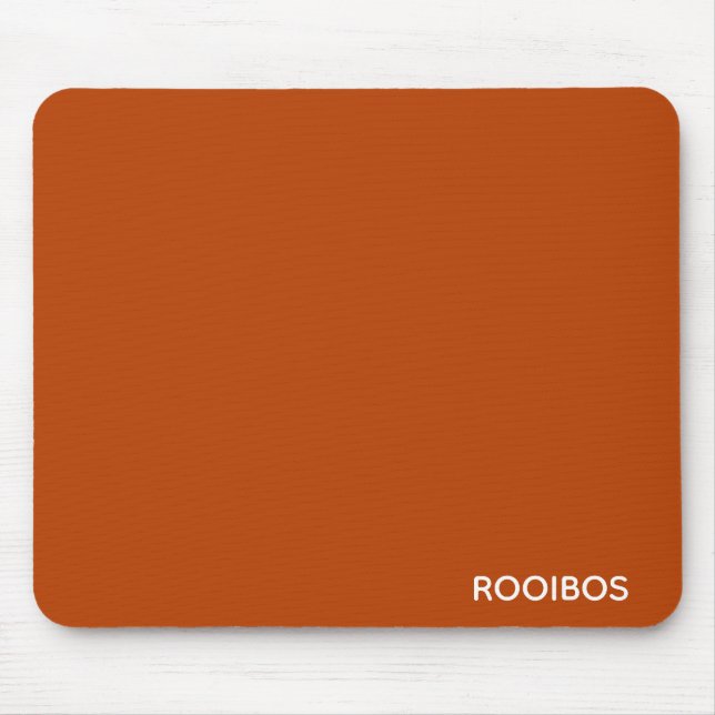 Mousepad Rooibos - cor vermelha castanho (Frente)