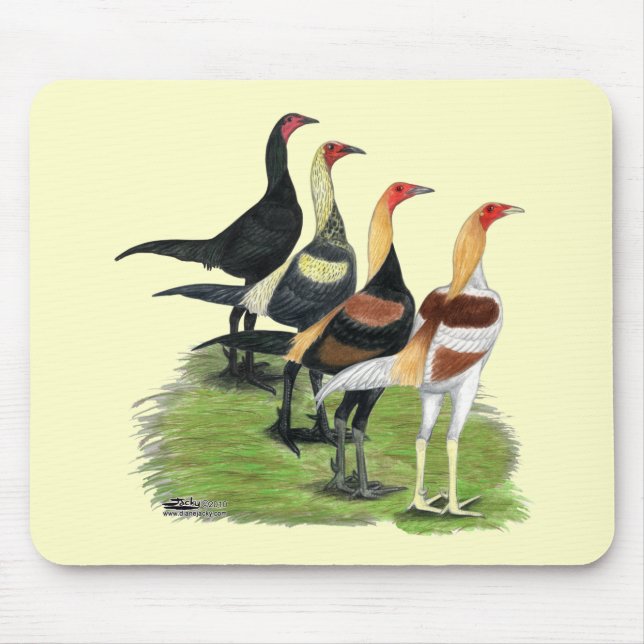 Mousepad Roosters de Jogos Modernos (Frente)
