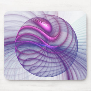 Mousepad Rosa abstrato moderno da arte do Fractal do