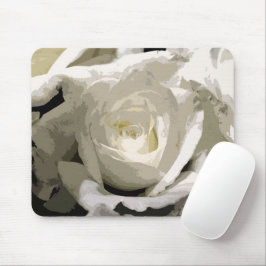 Mousepad Rosa abstrato White