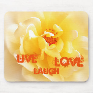 Mousepad Rosa Amarelo Suave