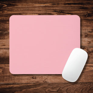 Mousepad Rosa Bege Tendência Cor Sólida Clássico Elegante
